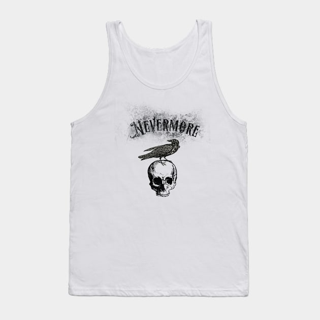 Quoth the Raven Nevermore Tank Top by innergeekboutique